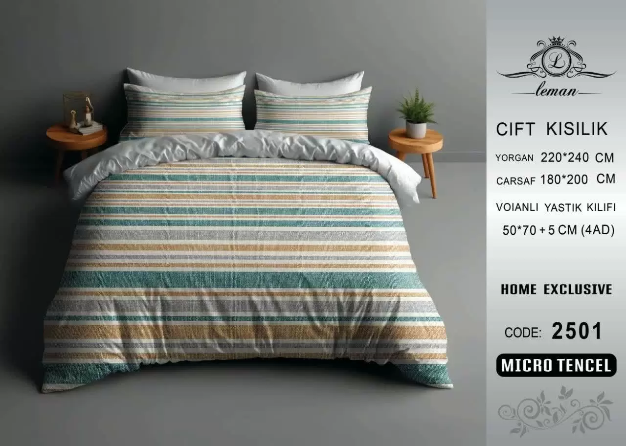 لحاف تنسل دو نفره 160 کد D-2501 ورونیکا